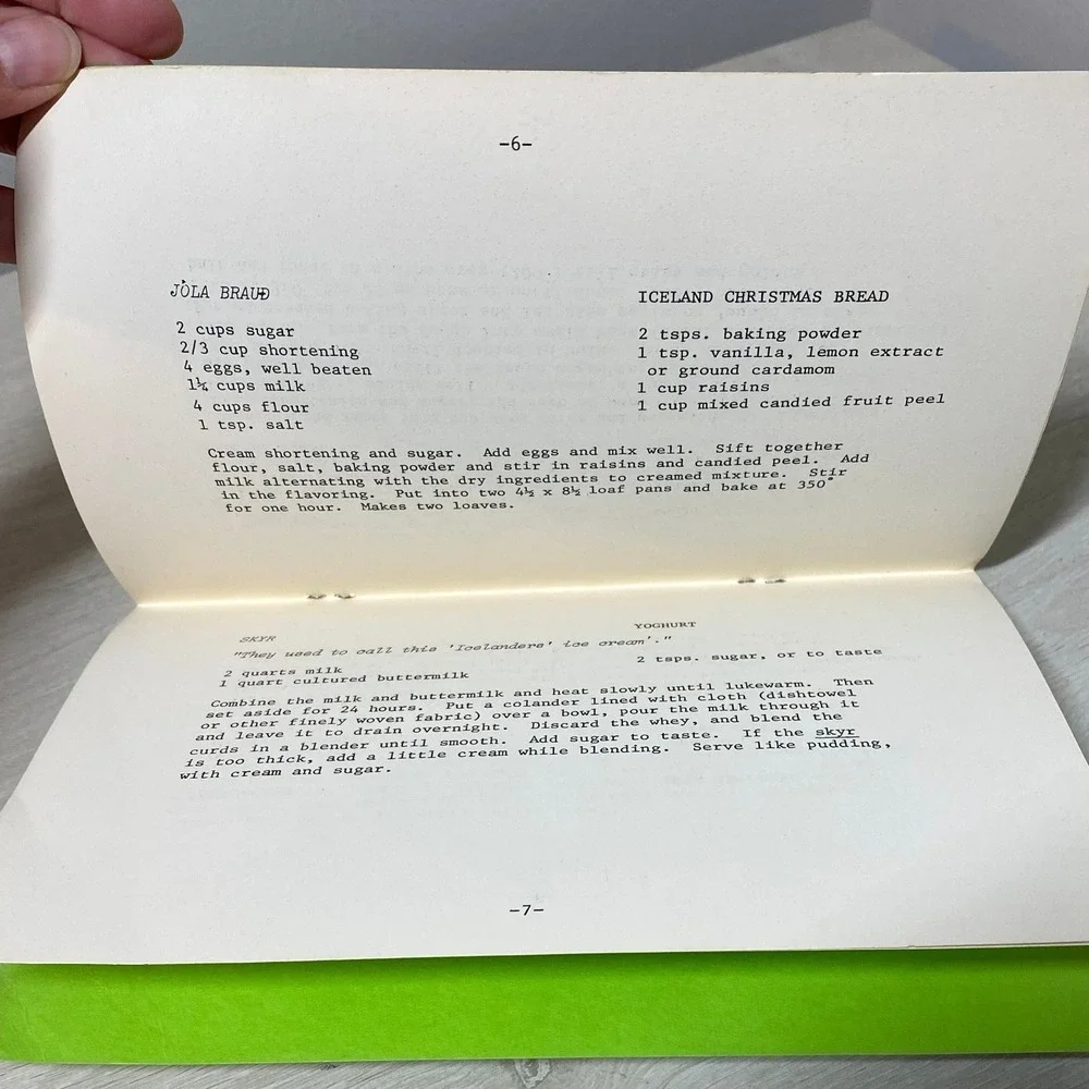 Lot of Four VTG Smithsonian Festival of American Folklife Scandinavian Recipe PB